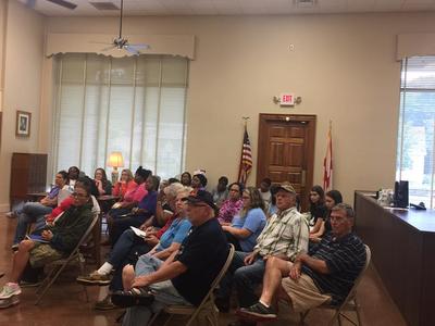 Citizens in meeting