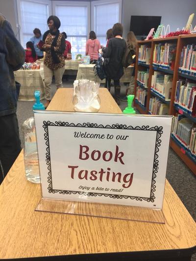Welcome to Our Book Tasting Sign